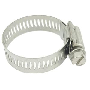 BREEZE CLAMP 63016 13/16" to 1-1/2" Grade Hose Clamp, Stainless Steel