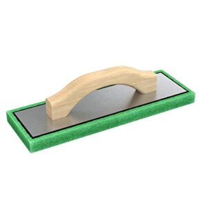 bon tool 83-102 green foam float - 4" x 12" x 3/4" wood handle