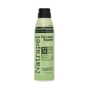 natrapel 12-hour insect repellent, 6 oz. eco-spray picaridin bug spray – family insect repellent for mosquitoes, ticks, & more, black (0006-6878)