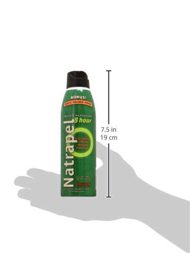 Natrapel 12-Hour Insect Repellent, 6 oz. Eco-Spray Picaridin Bug Spray – Family Insect Repellent for Mosquitoes, Ticks, & More, Black (0006-6878)