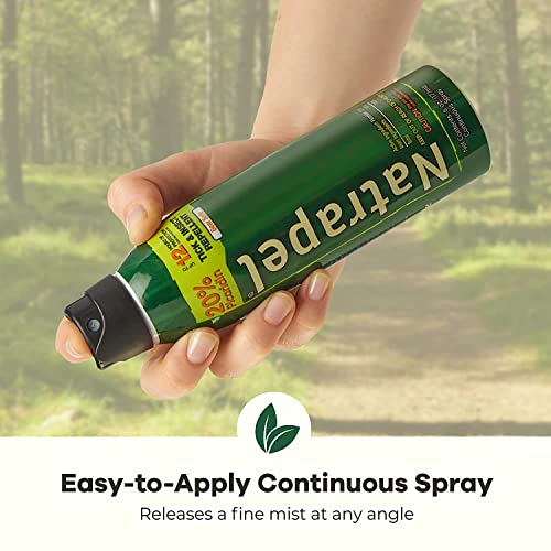 Natrapel 12-Hour Insect Repellent, 6 oz. Eco-Spray Picaridin Bug Spray – Family Insect Repellent for Mosquitoes, Ticks, & More, Black (0006-6878)