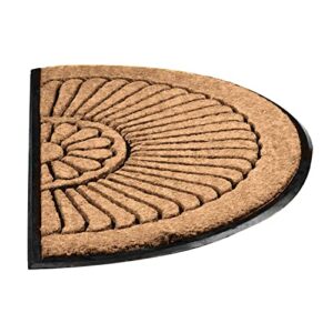 Notrax, Crescent, Rubber-Backed Natural Coir Doormat, Entry Mat for Indoor or Outdoor Use, 24"x39", C04 (C04S2439CR)