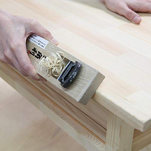 KAKURI Japanese Hand Plane 42mm for Woodworking, KANNA Mini Block Plane Hand Planer for Wood, 7.0 x 2.1 x 1.6 inches, White Oak Body, Made in JAPAN