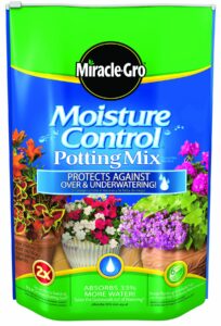 miracle-gro moisture control potting mix, 8-quart