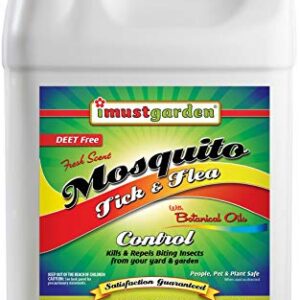 I Must Garden Outdoor Yard Spray – Ready to Use: Kills & Repels Mosquitos, Ticks, Fleas, and Other Biting Insects – Powerful Blend of Natural Essential Oils – Safe for People, Pets & Plants – 1 Gallon