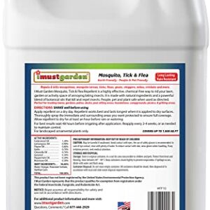 I Must Garden Outdoor Yard Spray – Ready to Use: Kills & Repels Mosquitos, Ticks, Fleas, and Other Biting Insects – Powerful Blend of Natural Essential Oils – Safe for People, Pets & Plants – 1 Gallon