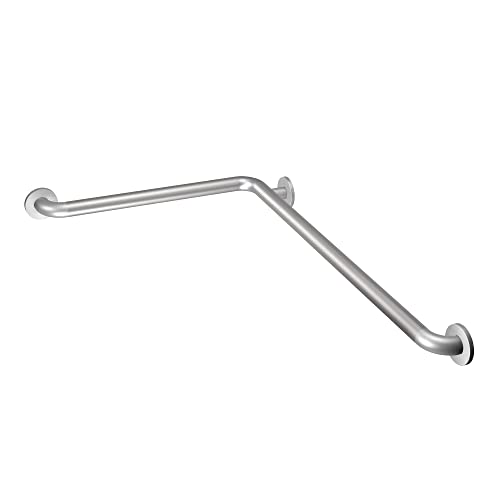 Moen 8996 Home Care 24-Inch x 48-Inch L-Shaped Grab Bar, Peened