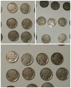 1-roll of 40 each- all dateless buffalo nickels 1913-1938