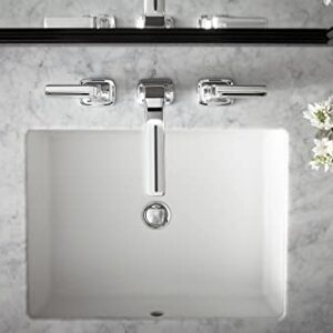 KOHLER K-2882-0 Verticyl Undermount Bathroom Sink, White