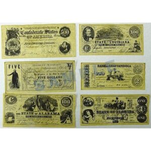 confederate banknote set b