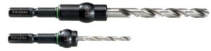 festool 493425 centrotec hss spiral drill bit set with reusable shank, 5.0mm