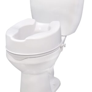 Drive Medical 12066 Premium Raised Toilet Seat, Standard Seat, White