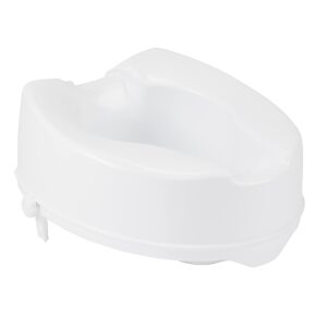 Drive Medical 12066 Premium Raised Toilet Seat, Standard Seat, White