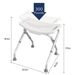 Drive Medical Handicap Bathroom Bench, White (12486 )