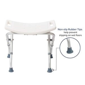 Drive Medical Handicap Bathroom Bench, White (12486 )