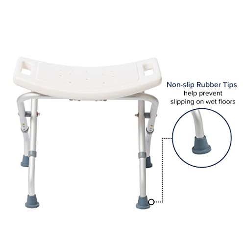 Drive Medical Handicap Bathroom Bench, White (12486 )