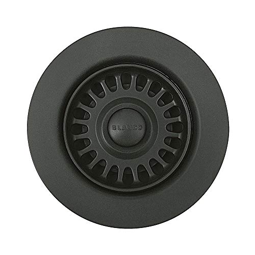 BLANCO, Anthracite 441090 SILGRANIT-Matched Kitchen Drain Basket Strainer, 3.5"