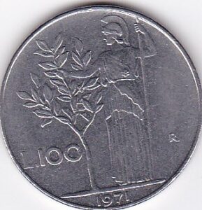 italy - italian 100 lire coin