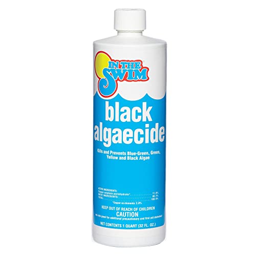 In The Swim Black Algaecide – Eradicates Black Algae in Swimming Pools - Copper Sulfate Pentahydrate - 1 Quart