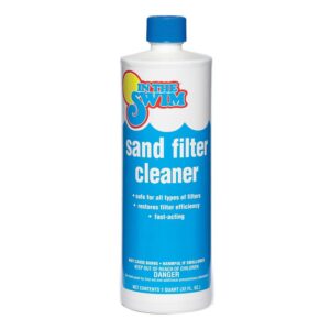 In The Swim Liquid Sand Filter Cleaner – 1 Quart – Fast-Acting Concentrated Formula for Improved Pool Water Filtration