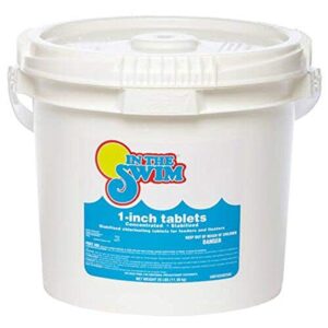 in the swim 1" inch pool chlorine tablets - 10 pounds white