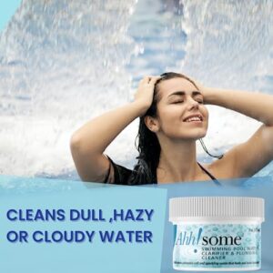 Ahh-Some- Swimming Pool Clarifier Gel | Clears Cloudy & Hazy Water Helps Remove Pipe Build Up of Bio-Contaminants in Plumbing | Environmentally Friendly 6oz.