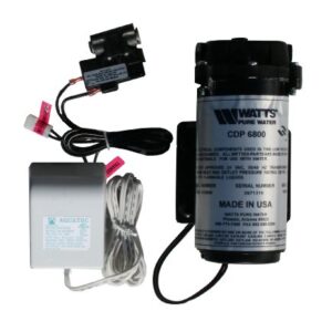Watts Premier WP560043 Water Filtration Booster Pump Kit for Reverse Osmosis System, 10 inch, Black