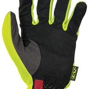 Mechanix Wear: Hi-Viz FastFit Work Gloves with Secure Fit Elastic Cuff, Reflective and High Visibility, Touchscreen Capable, Safety Gloves for Men, Multi-Purpose Use (Fluorescent Yellow, Medium)