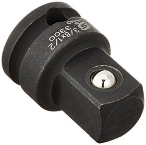 sunex 3300 3/8-inch female by 1/2-inch male socket adapter with friction ball drive