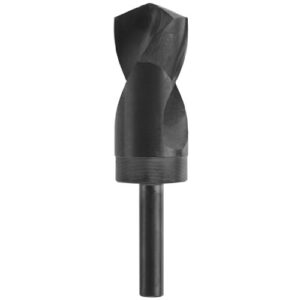 bosch bl2215 1-piece 1-3/8 in. x 6 in. fractional reduced shank black oxide drill bit for applications in light-gauge metal, wood, plastic