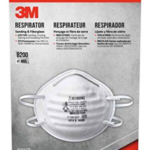 3M Safety -A Sanding and Fiberglass Respirator, 20-Pack