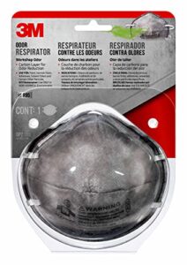 3m 8247 disposable odor respirator for workshop odor, r95, disposable-lightweight design, 1-pack
