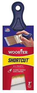 wooster brush q3211-2 shortcut angle sash paintbrush, 2-inch, white