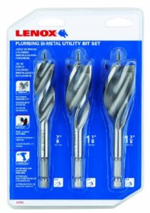 lenox kits 3 pc plumber utility bit set