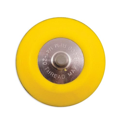 Chicago Pneumatic 8940158330 3" Hook & Loop Pad , Yellow