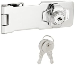 ultra hardware 31815 chrome key locking hasp, 4.5in h, 8.5in l, 1.50in w