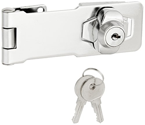 Ultra Hardware 31815 Chrome Key Locking Hasp, 4.5in H, 8.5in L, 1.50in W