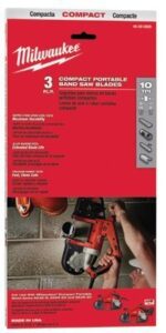 milwaukee 48-39-0521 3 pack 18 tpi compact portable band saw blade