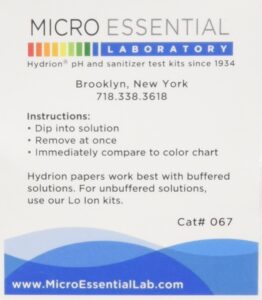 ph. test tape dispenser hydrion papers strips made for saliva or urine testing-range is in 2 intervals & from 5.5 to 8.0, check body for alkaline or acid environment, approx. 100 tests