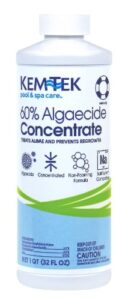 kem-tek ktk-50-0006 pool and spa 60-percent concentrated algaecide, 1 quart