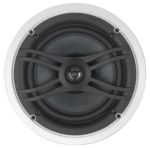 Yamaha Natural Sound Custom Easy-to-install In-Ceiling Flush Mount 2-Way 150 watts Speaker (Set of 6) with 8" Cone Woofers & 1" Swivel Titanium Dome Tweeter