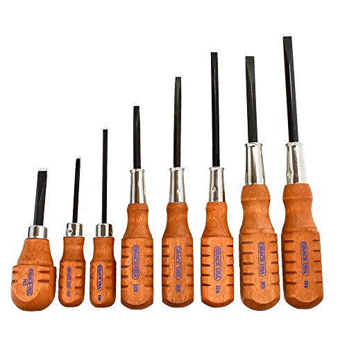 Grace USA Original Gun Care Screwdriver Set, Tools & Accessories for Gunsmithing & Woodworking, 8 Piece Set, Made in USA