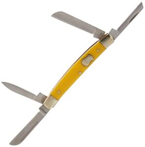 boker plus 01bo214y congress yellow knife with 2 1/2 in. blade