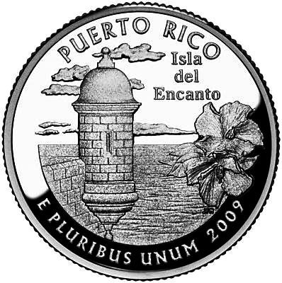 2009 P Mint Puerto Rico Quarter Coin UNC