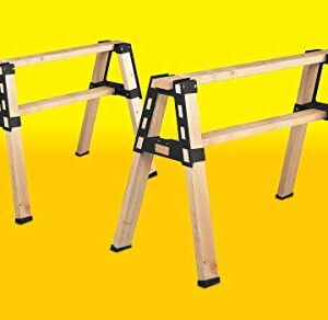 2x4basics 90196MI Custom Pro Brackets Sawhorse, 2 Pack , Black