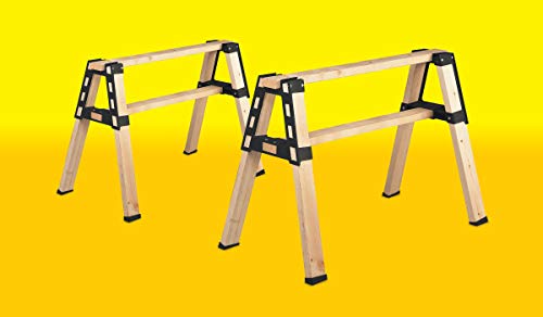 2x4basics 90196MI Custom Pro Brackets Sawhorse, 2 Pack , Black