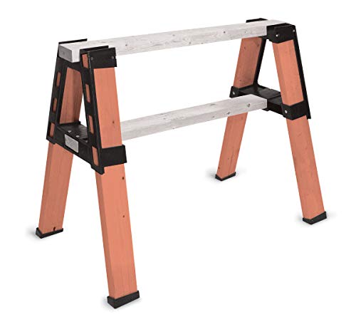 2x4basics 90196MI Custom Pro Brackets Sawhorse, 2 Pack , Black