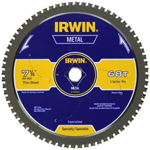irwin 7-1/4-inch metal cutting circular saw blade, 68-tooth (4935560)