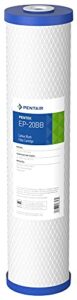 pentair pentek ep-20bb big blue carbon water filter, 20-inch, whole house carbon block replacement cartridge with bonded powdered activated carbon (pac) filter, 20" x 4.5", 5