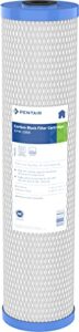 pentair pentek epm-20bb big blue carbon water filter, 20-inch, whole house modified epsilon carbon block replacement cartridge with bonded powdered activated carbon (pac) filter, 20" x 4.5", 10 micron